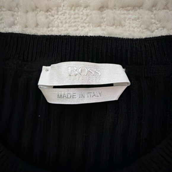 Boss Women's Fantasia Ribbed Bell-Sleeve Wool Sweater - Size Small - Picture 2 of 9